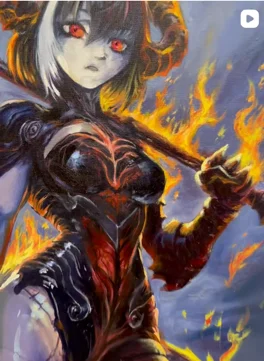 Obra “LA REINA DE LOS CONDENADOS” de Fran