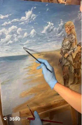 Obra “EL CABELLORE  ELFO” de Fran
